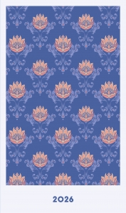 Мини ежедневник. Уильям Моррис (А6, 80 л., мягкая обложка, синий)