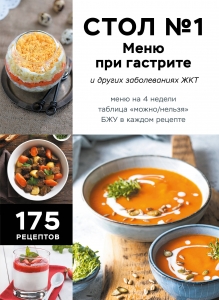 Стол №1. Меню при гастрите и других заболеваниях ЖКТ. С рекомендациями специалиста Стол №1. Меню при гастрите и других заболеваниях ЖКТ. С рекомендациями специалиста