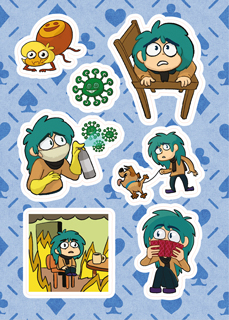 Лист Стикеров "13 Карт: Зонтик. Земля Королей