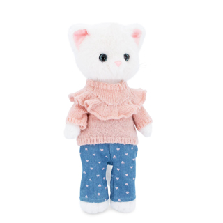 Lucky Kitty, Lucky Sophie: Denim Hearts 38 cm