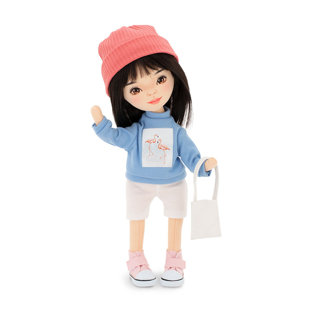 Lilu in a light blue sweatshirt (32 cm)