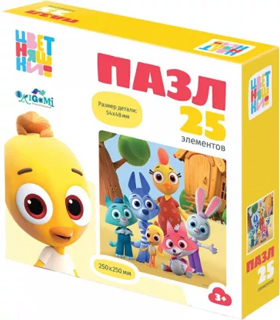 Цветняшки. Пазл. 25эл. На прогулке. 07461