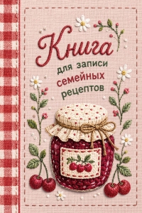 Книга для записи рецептов (А5, вышитый гладью пирог)