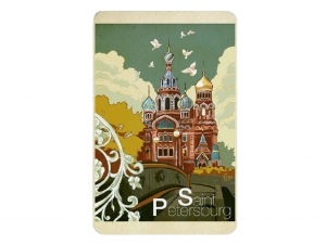 1104/4 Магнит на картоне "Спас-на-Крови"