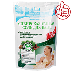 Соль для ванн Сибирская рапная, Хвойная, 500 г