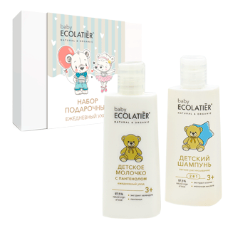 Набор подарочный baby ECOLATIER ежедневный уход 3+