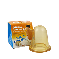 Банка массажная, пластикатная 8х6 см
