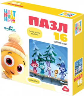 Цветняшки. Пазл. 16эл. Дружная компания. 07457