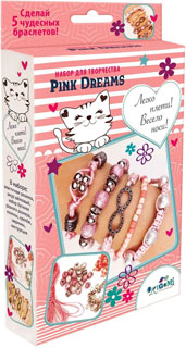 Набор для создания украшений. Пять браслетов. Pink Dreams. Арт.05890